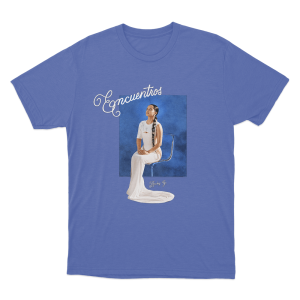 Becky G Encuentros Portrait Unisex T Shirt Blue