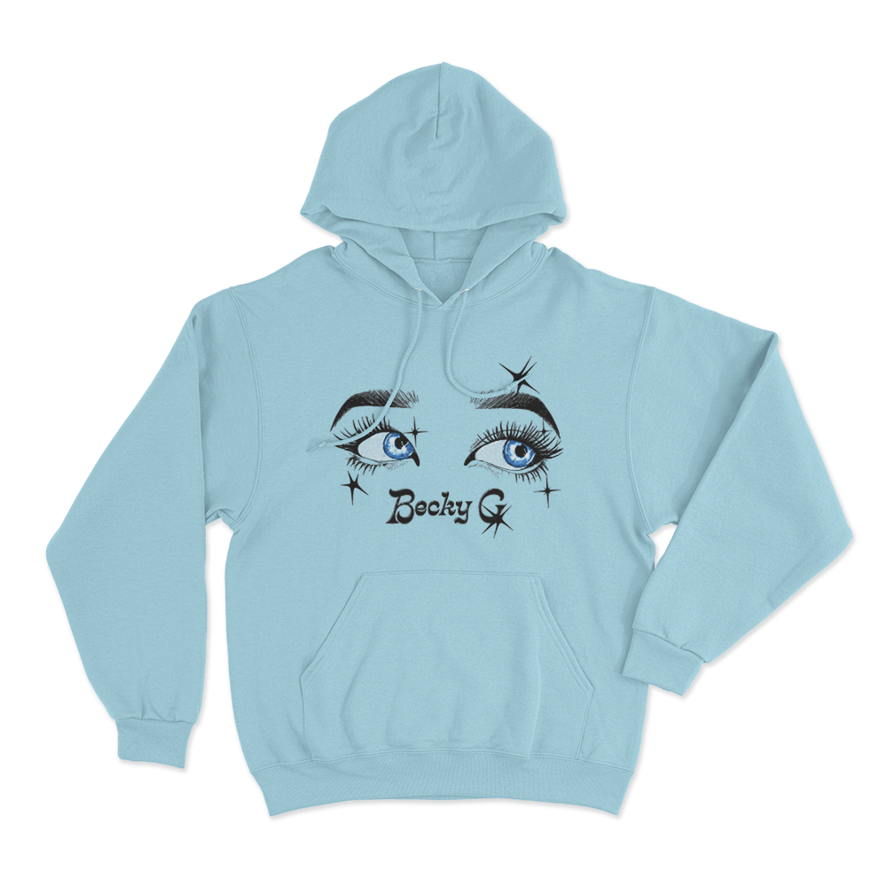 Becky G Eyes Unisex Hoodie Sky Blue Becky G Eyes Unisex Hoodie Sky Blue