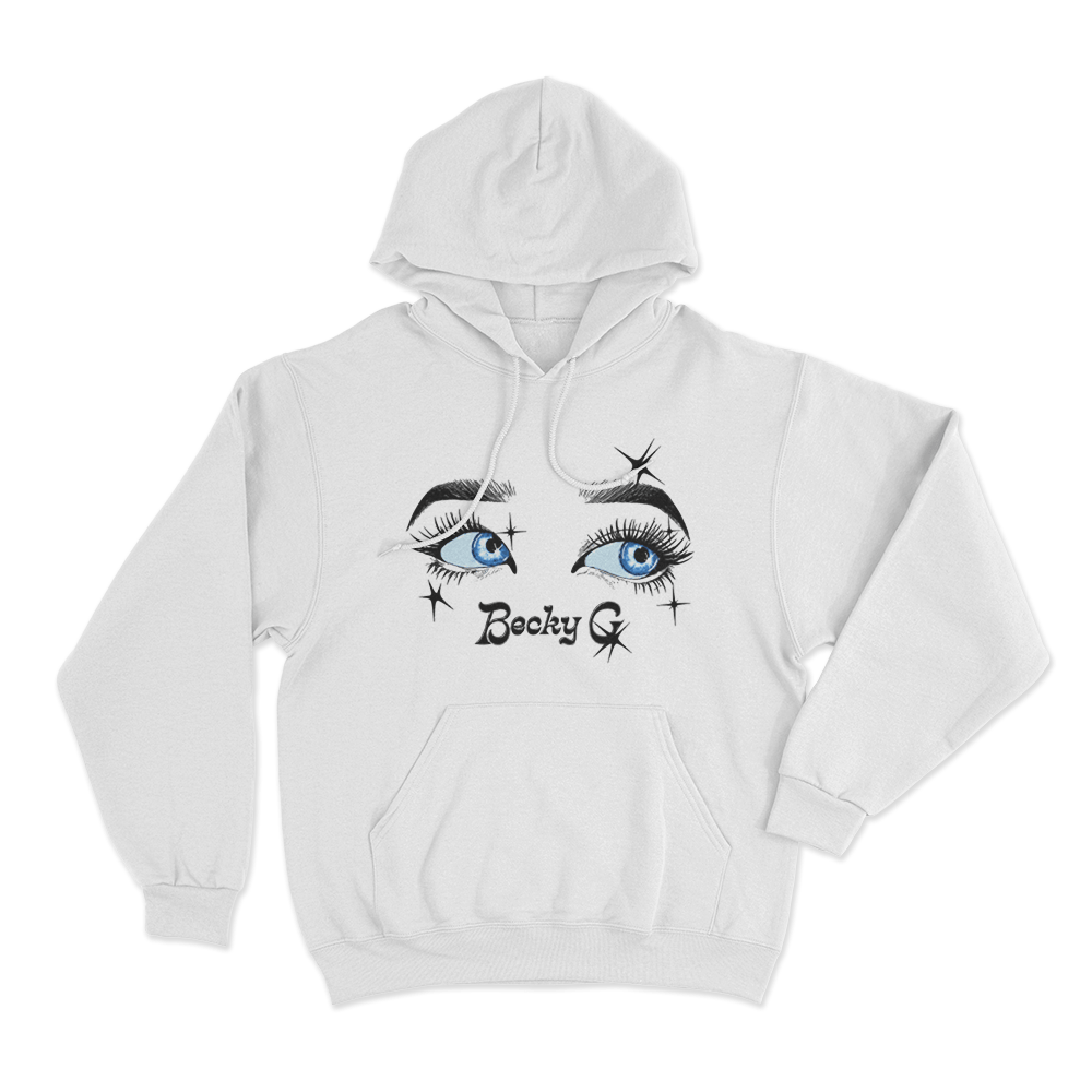 Becky G Eyes Unisex Hoodie White Becky G Eyes Unisex Hoodie White