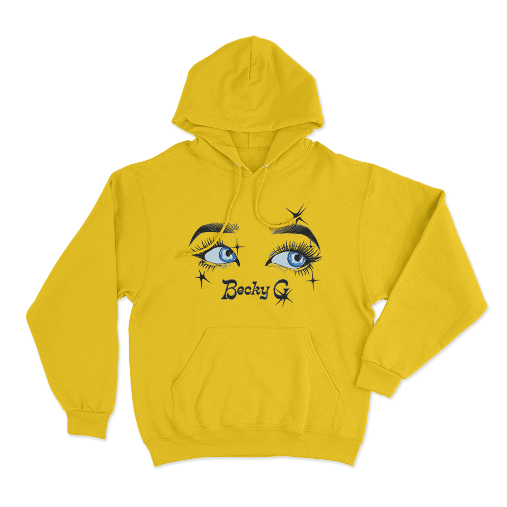 Becky G Eyes Unisex Hoodie Yellow Becky G Eyes Unisex Hoodie Yellow