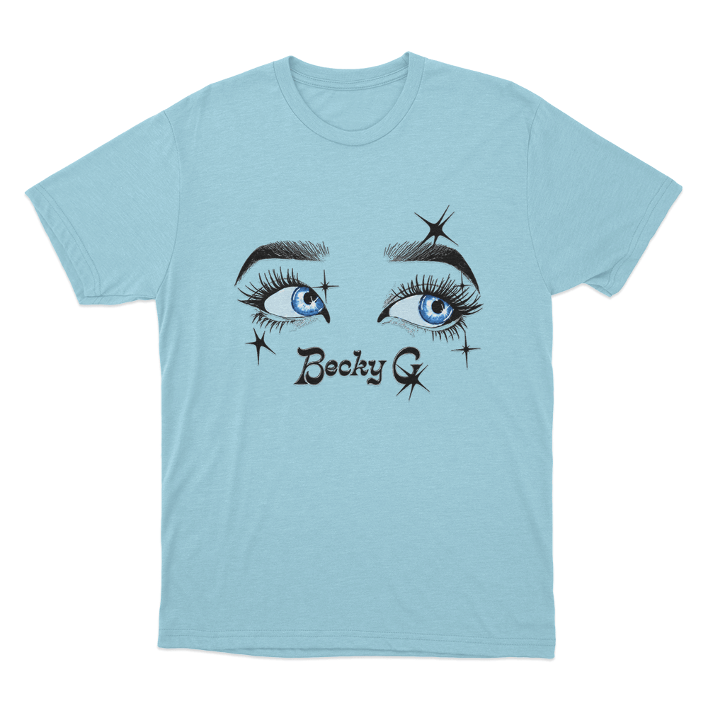 Becky G Eyes Unisex T Shirt Sky Blue Becky G Eyes Unisex T Shirt Sky Blue
