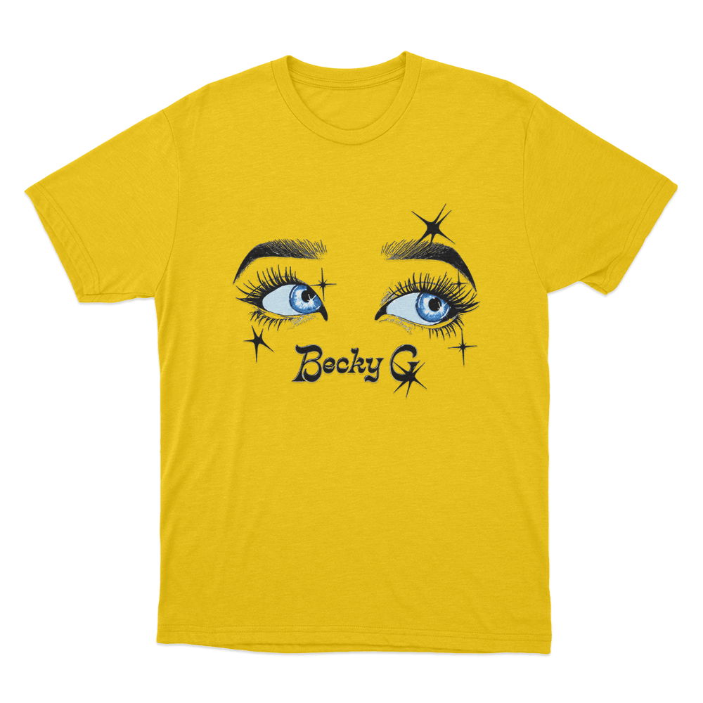Becky G Eyes Unisex T Shirt Yellow Becky G Eyes Unisex T Shirt Yellow