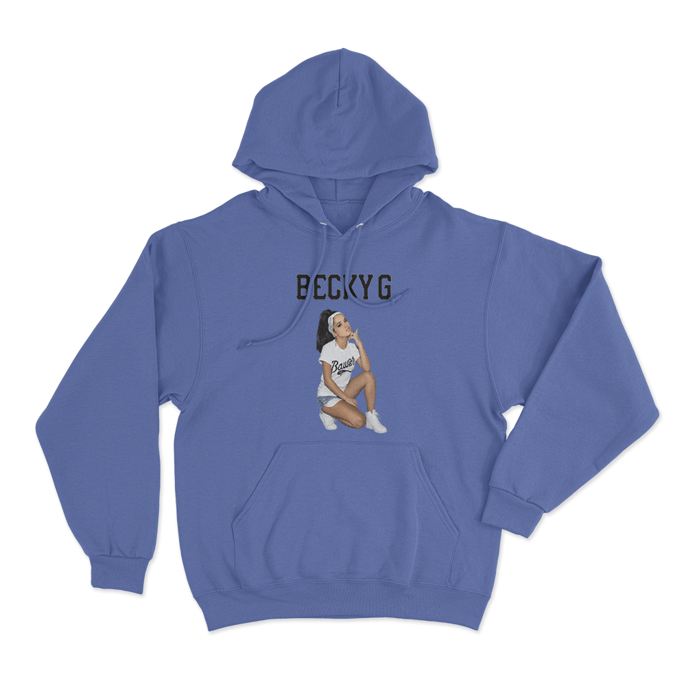Becky G Portrait Unisex Hoodie Blue Becky G Portrait Unisex Hoodie Blue