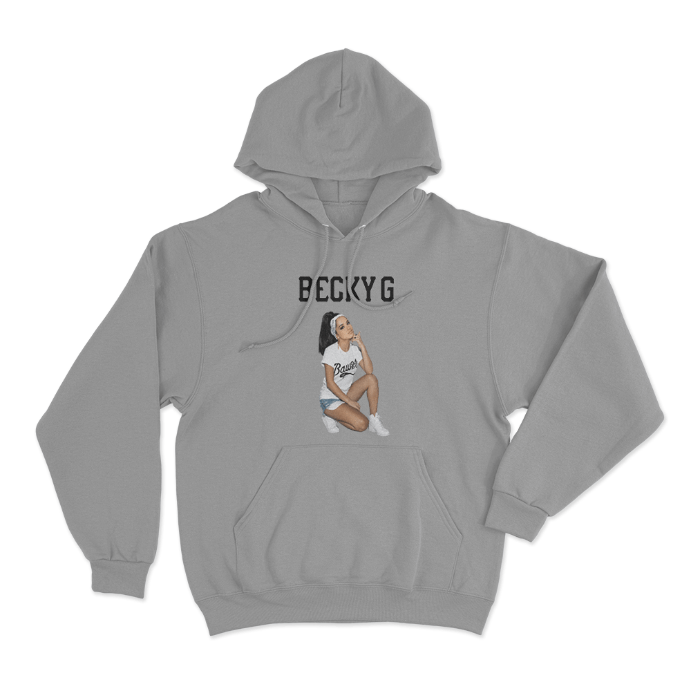 Becky G Portrait Unisex Hoodie Grey Becky G Portrait Unisex Hoodie Grey