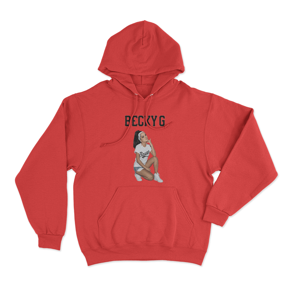 Becky G Portrait Unisex Hoodie Red Becky G Portrait Unisex Hoodie Red
