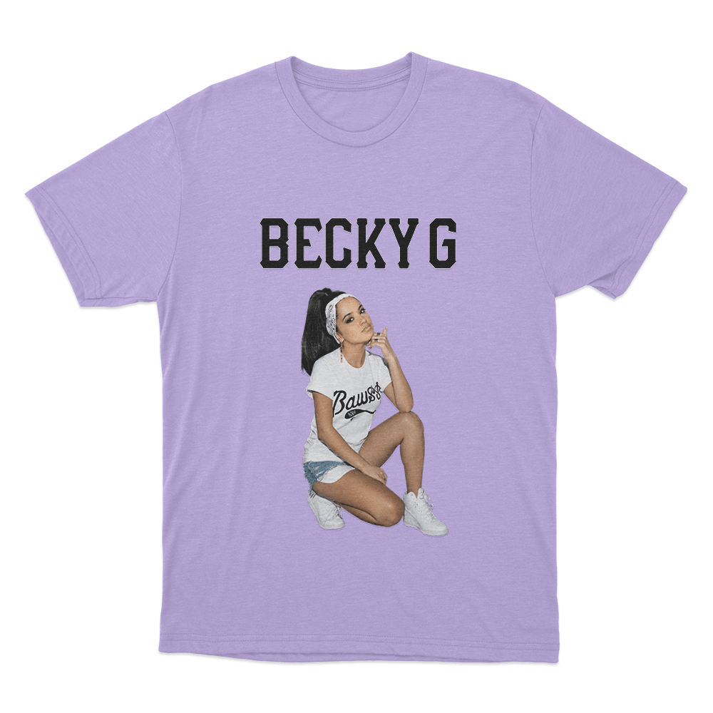 Becky G Portrait Unisex T Shirt Purple Becky G Portrait Unisex T Shirt Purple